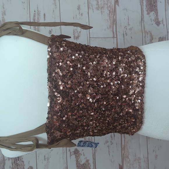 Free People sequined Top NWT size medium - Picture 4 of 5